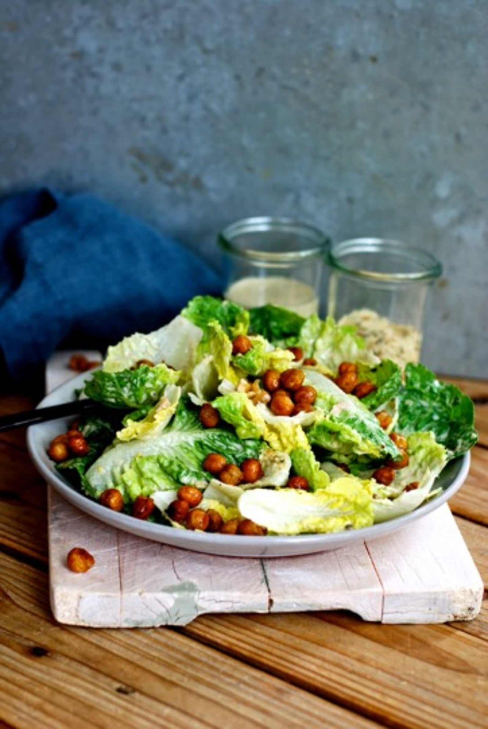 Veganer Caesar-Salat