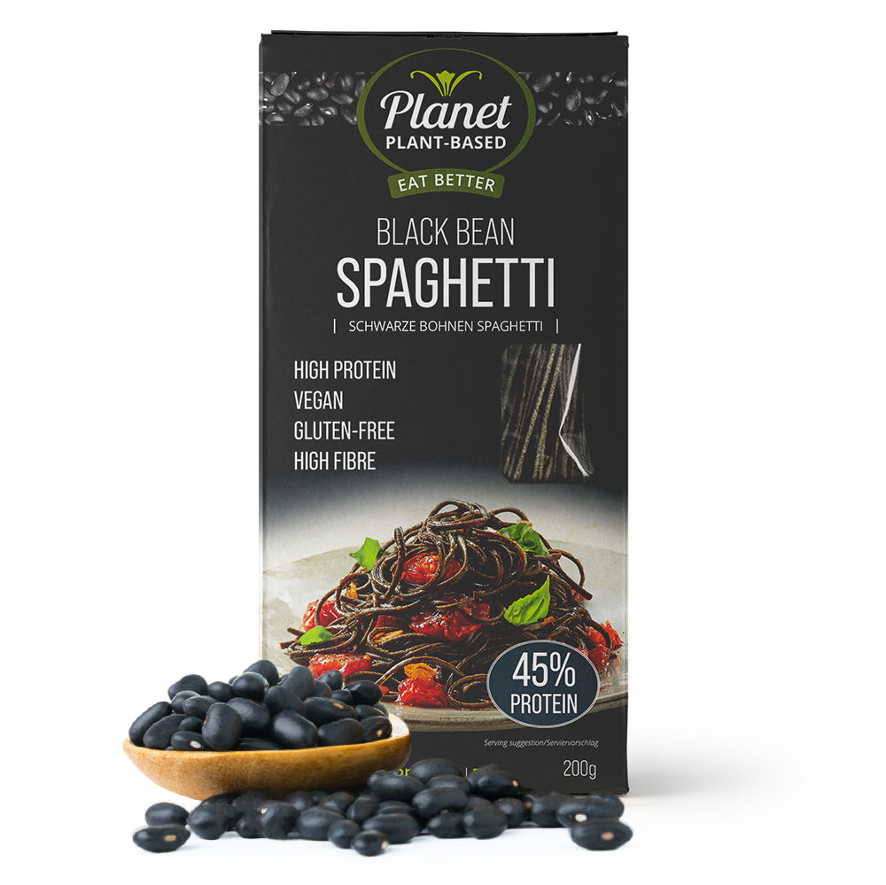 Bio schwarze Bohnen Spaghetti