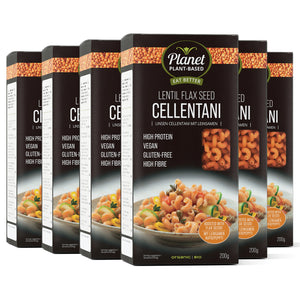 Bio Linsen Cellentani mit Leinsamen