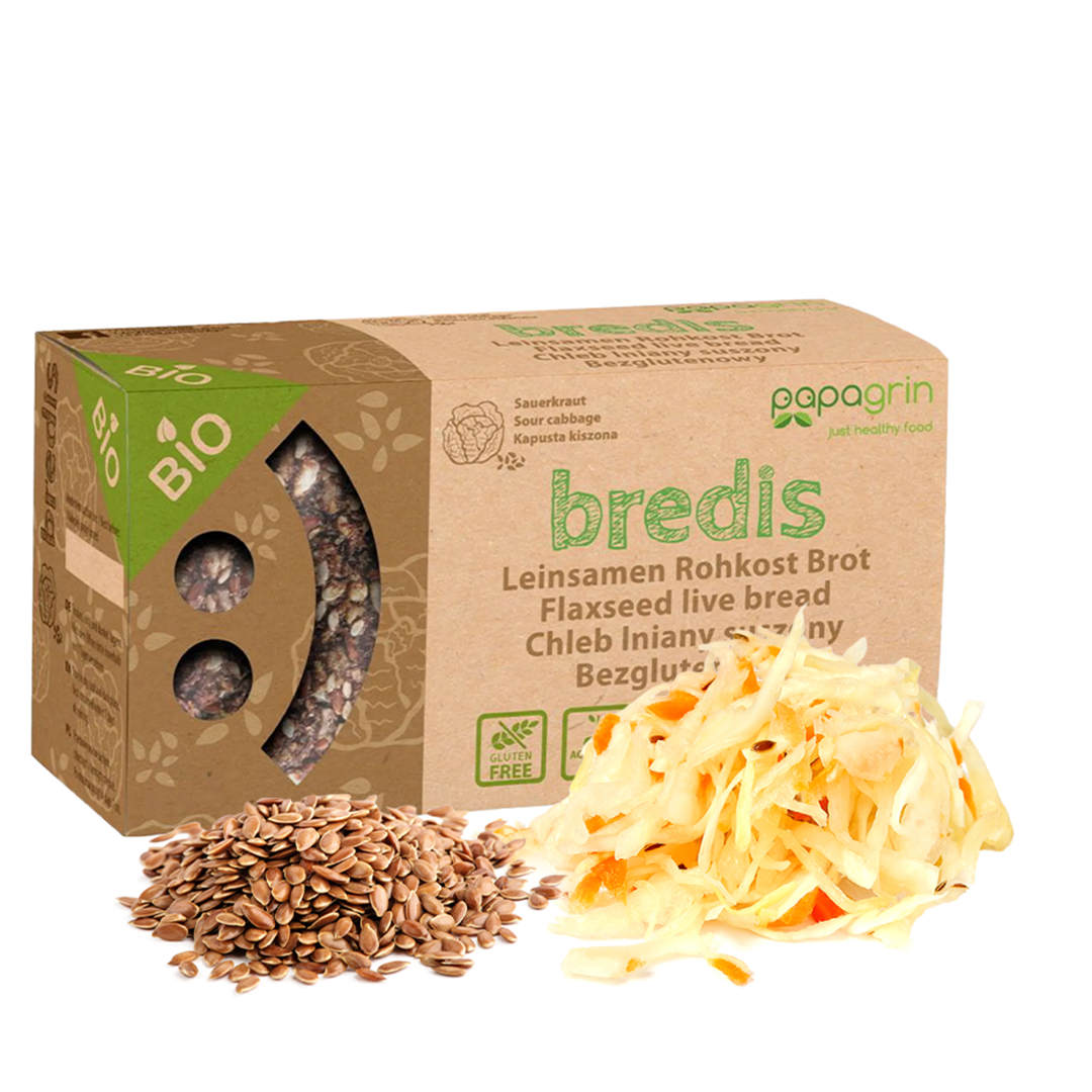 Bio Leinsamen Kräcker Sauerkraut 70 g