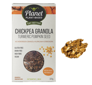 Bio Kichererbsen Granola Kürbiskern Kurkuma